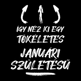 Így néz ki egy tökéletes januári születésű-Férfi póló