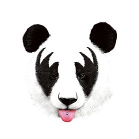 Kiss of a panda-Férfi póló