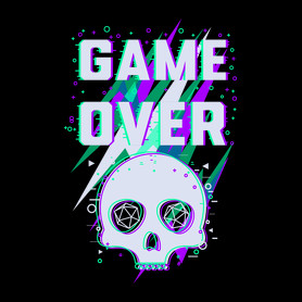 Game Over (sötét)-Férfi póló