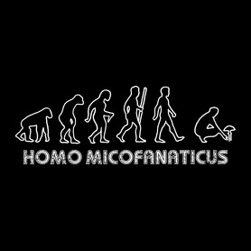 Homo micofanaticus (sötét)-Férfi V-nyakú póló