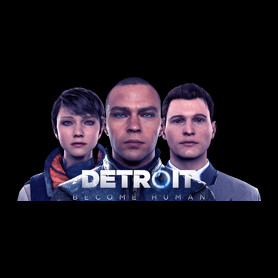 Detroit become human-Férfi V-nyakú póló