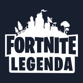 Fortnite Legenda - Fehér-Férfi V-nyakú póló