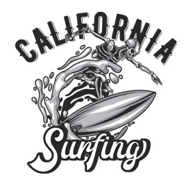 Szörf 02 - California Surfing-Férfi V-nyakú póló