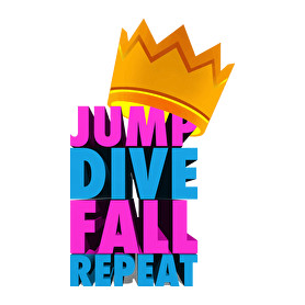 jump dive fall reapeat-Férfi V-nyakú póló