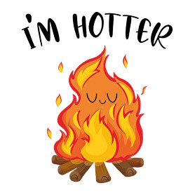 I'm hotter-Férfi V-nyakú póló