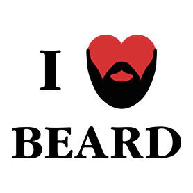 I love beard-Férfi V-nyakú póló