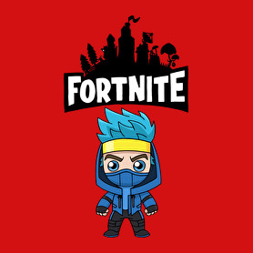 Fortnite ninjaaa-Férfi V-nyakú póló