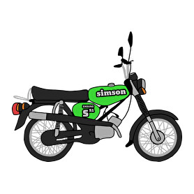 Simson -Férfi V-nyakú póló