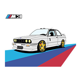 BMW M3-Férfi V-nyakú póló