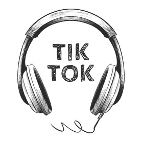 TikTok fejhallgató-Férfi V-nyakú póló