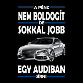 Audiban sírni jobb mint csak úgy!-Férfi V-nyakú póló