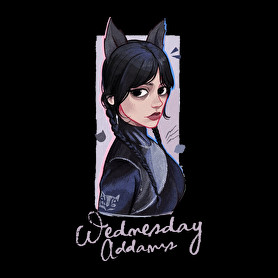 Wednesday Addams-Férfi V-nyakú póló