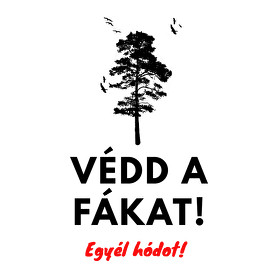 Védd a fákat-Férfi V-nyakú póló