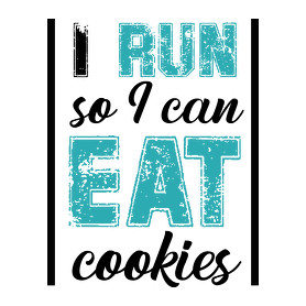 I run so I can eat cookies-Férfi V-nyakú póló