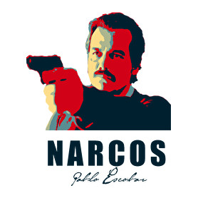 Narcos2-Férfi V-nyakú póló