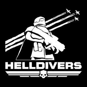 Helldivers-Férfi V-nyakú póló