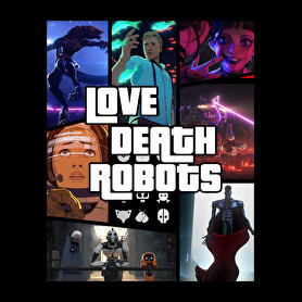 Love Death & Robots-Férfi V-nyakú póló