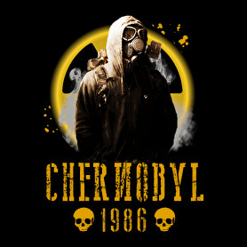 chernobyl-Férfi V-nyakú póló