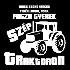 Fasza Gyerek Traktoron-Férfi V-nyakú póló