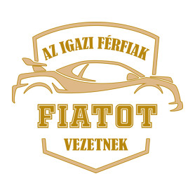 Fiatos sofőr-Férfi V-nyakú póló