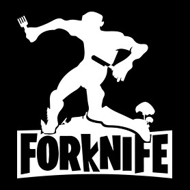 fortnite forknife fehér-Férfi V-nyakú póló