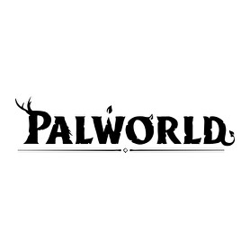 Palworld - fekete-Férfi V-nyakú póló