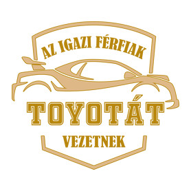 Toyotás sofőr-Férfi V-nyakú póló