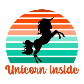 Unicorn inside-Férfi V-nyakú póló