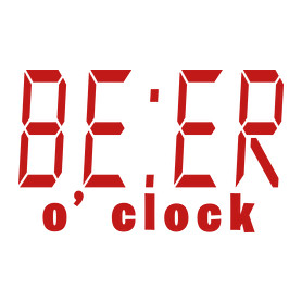 BE:ER o'clock-Férfi V-nyakú póló