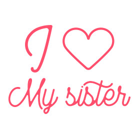 I love my sister-Férfi V-nyakú póló