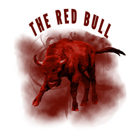 The red bull-Férfi V-nyakú póló