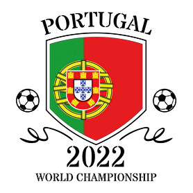 Portugal 2022-Férfi V-nyakú póló