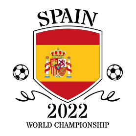 Spain 2022-Férfi V-nyakú póló