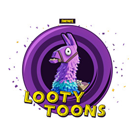 Looty Toons-Férfi V-nyakú póló