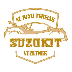 Suzukis sofőr-Férfi V-nyakú póló