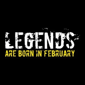 A legendák februárban születtek-Férfi V-nyakú póló