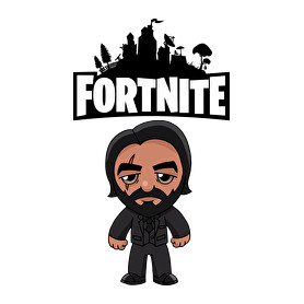 Fortnite John Wick-Férfi V-nyakú póló