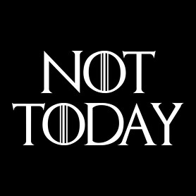 Not Today - Trónok harca-Férfi V-nyakú póló