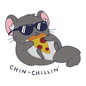 Chin-chillin'-Férfi V-nyakú póló