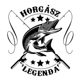 Horgász legenda-Férfi V-nyakú póló