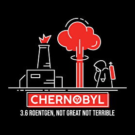 Chernobyl -Férfi V-nyakú póló