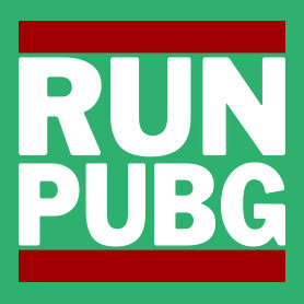 RUN PUBG-Férfi V-nyakú póló