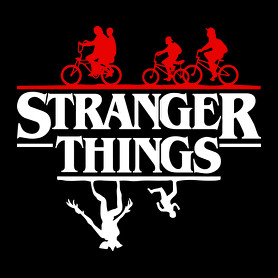 stranger things upside down-Férfi V-nyakú póló