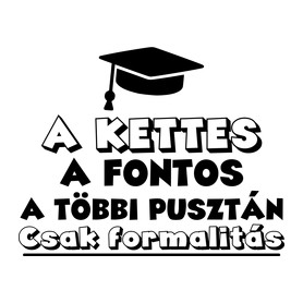 A kettes a fontos-Férfi V-nyakú póló