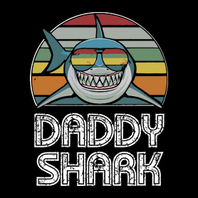 Daddy shark-Férfi V-nyakú póló