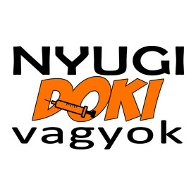 Nyugi Doki vagyok-Férfi V-nyakú póló