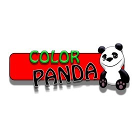 Color panda android game-Férfi V-nyakú póló