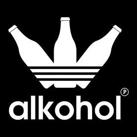 Alkohol-Férfi V-nyakú póló