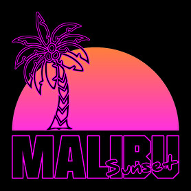 Malibu-Férfi V-nyakú póló