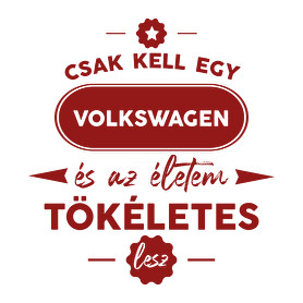 Csak kell egy Volkswagen-Férfi V-nyakú póló